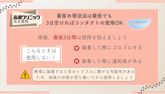 高須クリニック名古屋裏留め埋没法コンタクト