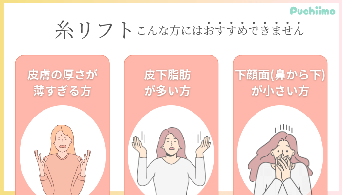 糸リフトがおすすめできない方名古屋・栄