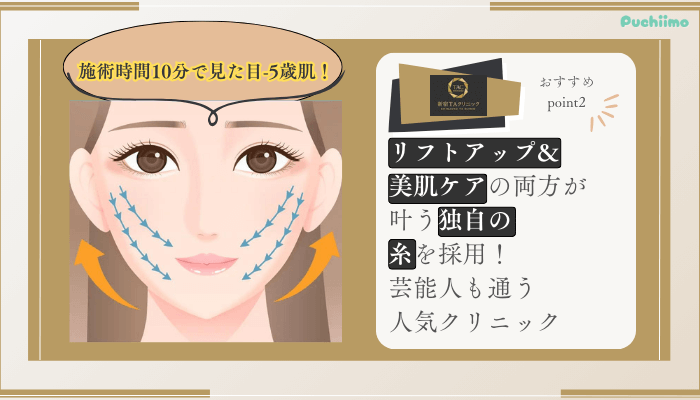 新宿TAクリニック糸リフトおすすめポイント2