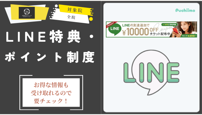 札幌TAクリニック二重整形LINE特典・ポイント制度