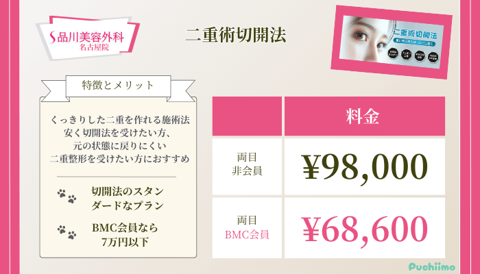 品川美容外科名古屋二重術切開法