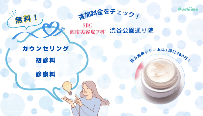 湘南美容皮フ科®︎-渋谷公園通り水光注射追加料金