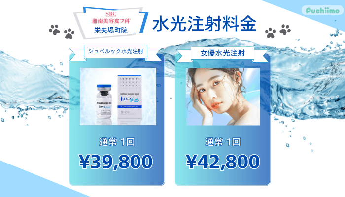 湘南美容皮フ科®︎-栄矢場町水光注射料金