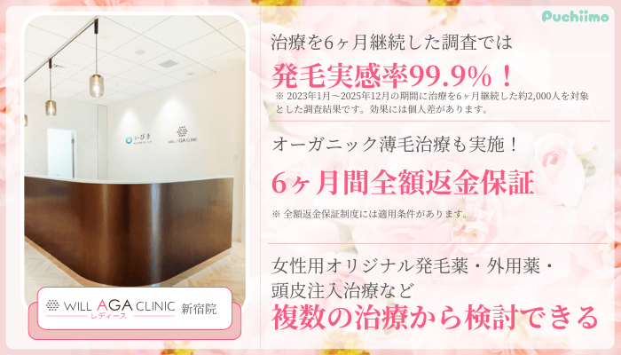 ウィルAGAクリニックFAGA比較新宿