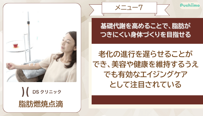DSクリニック医療ダイエット脂肪燃焼点滴