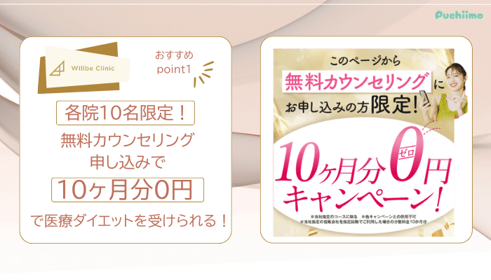 ウィルビークリニック医療ダイエットおすすめポイント1
