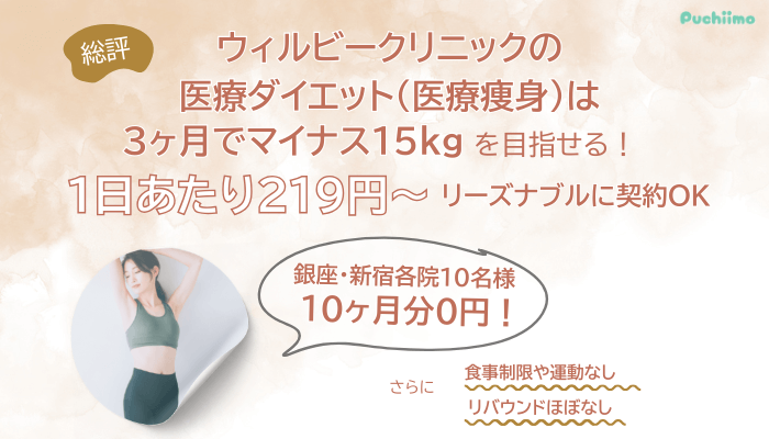 ウィルビークリニック医療ダイエット総評