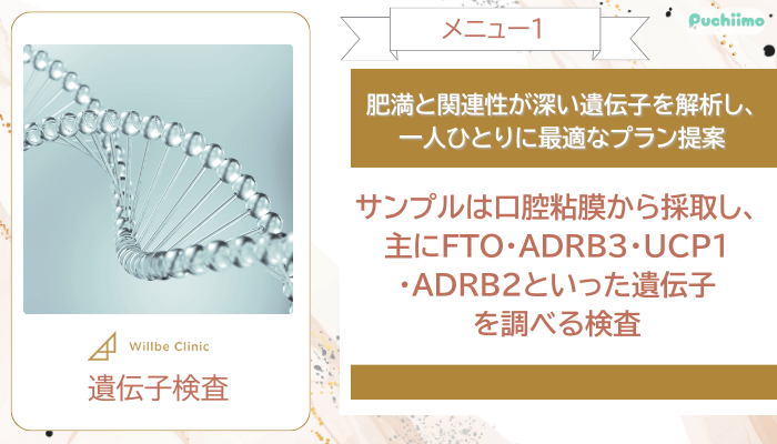 ウィルビークリニック医療ダイエット遺伝子検査