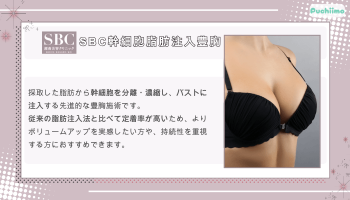SBC幹細胞脂肪注入豊胸