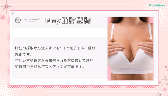 TAクリニック1day脂肪豊胸
