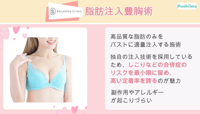 ベルモナクリニック脂肪注入豊胸術