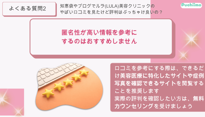ルラ美容クリニック豊胸よくある質問2