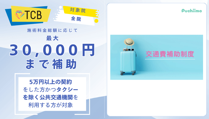 TCBダーマペン交通費補助制度