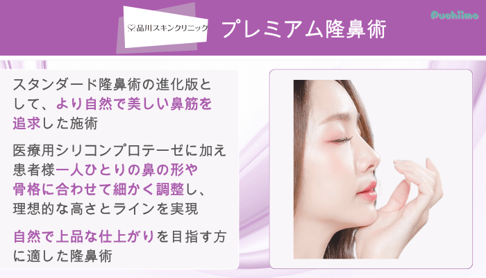 品川スキンクリニック鼻整形プレミアム隆鼻術