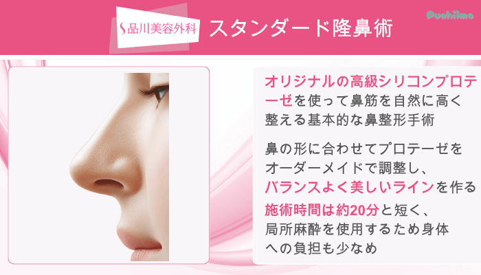 品川美容外科鼻整形スタンダード隆鼻術