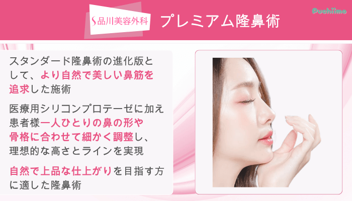 品川美容外科鼻整形プレミアム隆鼻術