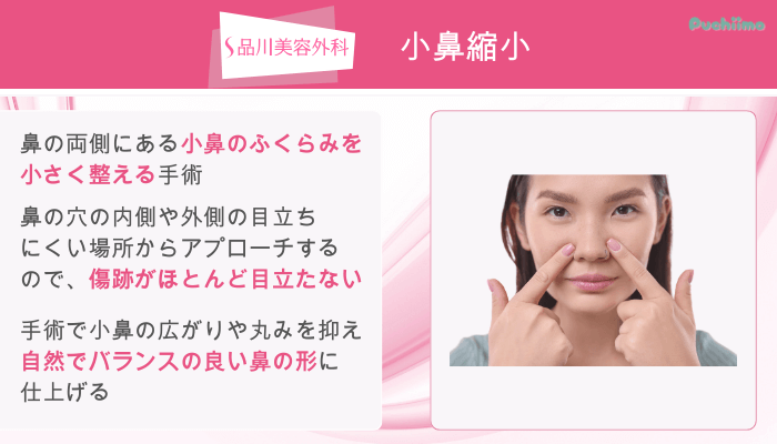 品川美容外科鼻整形小鼻縮小