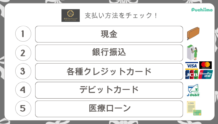 新宿TAクリニック鼻整形支払い方法