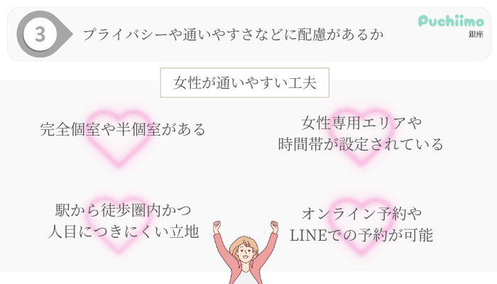 FAGA選び方ポイント3銀座