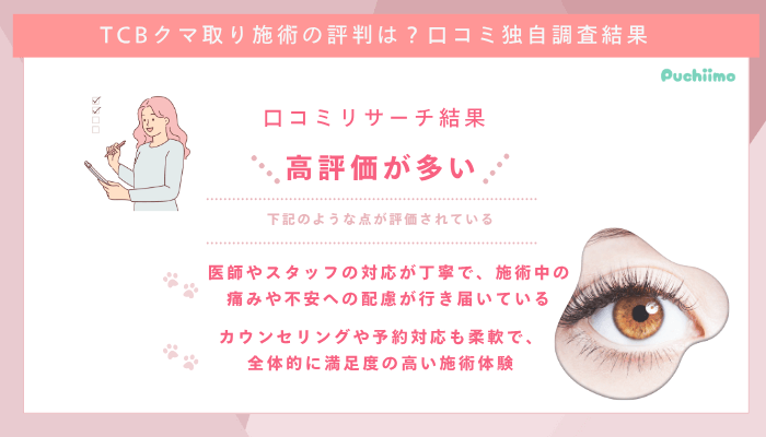 TCBクマ取り口コミ評判