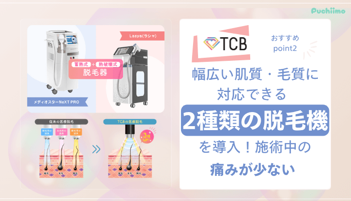 TCB医療脱毛おすすめポイント2