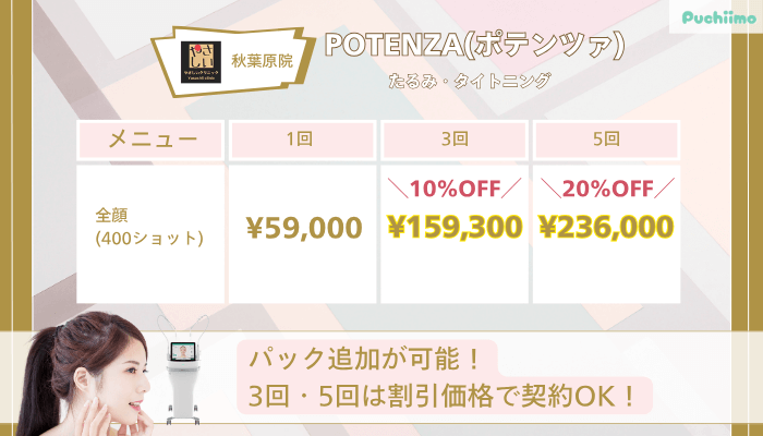 やさしい美容皮膚科・皮フ科-秋葉原院POTENZAポテンツァたるみ・タイトニング