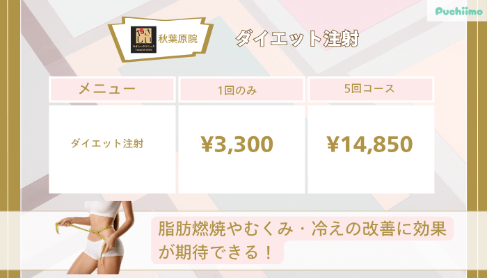 やさしい美容皮膚科・皮フ科-秋葉原院ダイエット注射