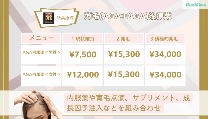 やさしい美容皮膚科・皮フ科-秋葉原院薄毛AGA_FAGA治療薬