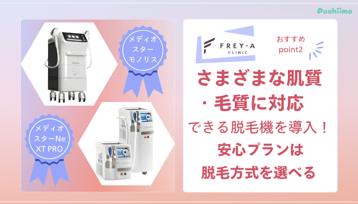 フレイアクリニック医療脱毛おすすめポイント2