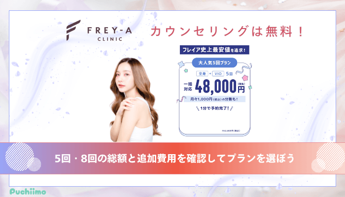 フレイアクリニック医療脱毛まとめ