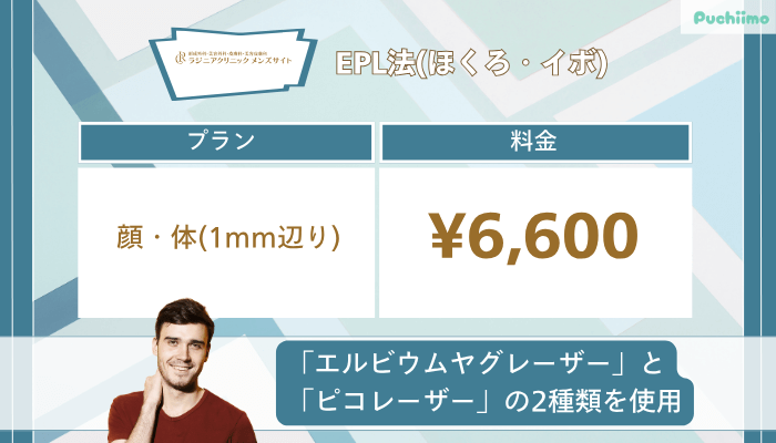 ラジニアクリニックメンズEPL法ほくろ・イボ