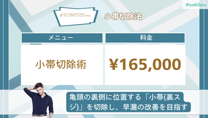 ラジニアクリニックメンズ小帯切除法