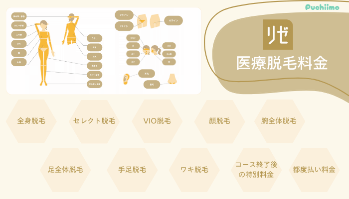 リゼクリニック医療脱毛料金