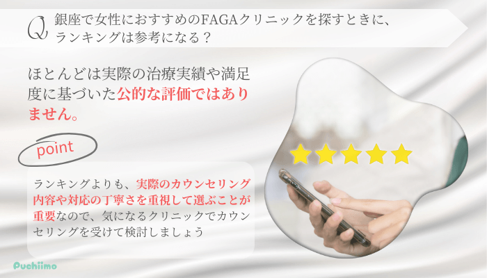 女性の薄毛治療FAGAでよくある質問2銀座