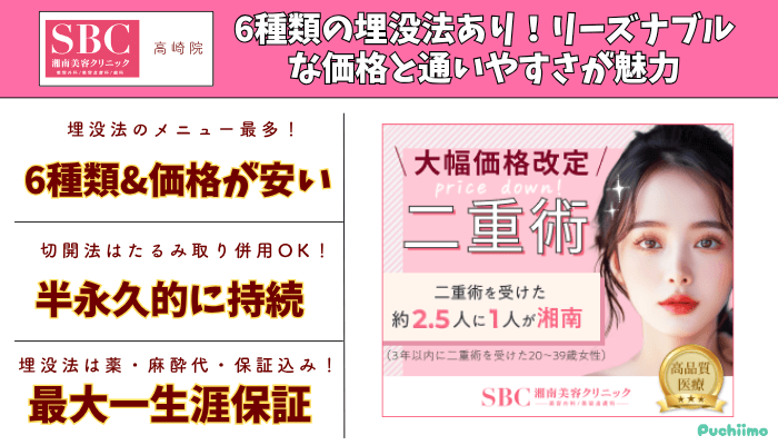 湘南美容クリニック高崎二重比較