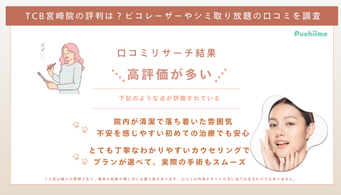 TCB宮崎ピコレーザーの口コミ評判