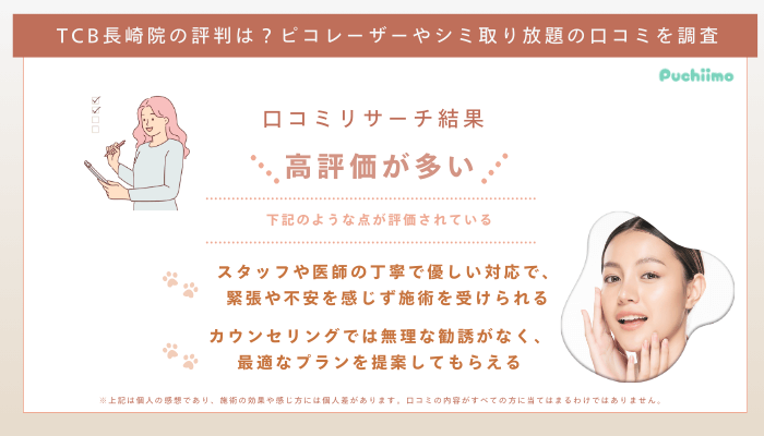 TCB長崎ピコレーザーの口コミ評判