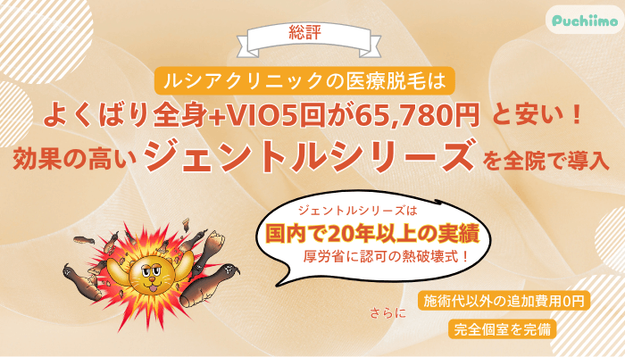 ルシアクリニック医療脱毛総評