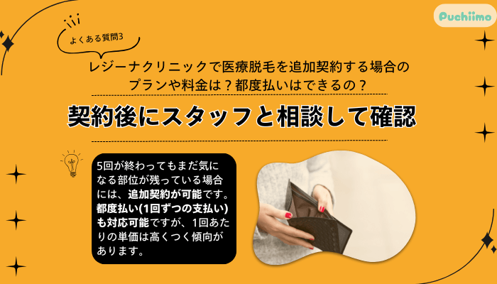 レジーナクリニック医療脱毛よくある質問3