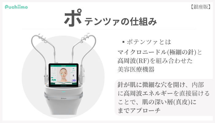 ポテンツァの仕組み銀座