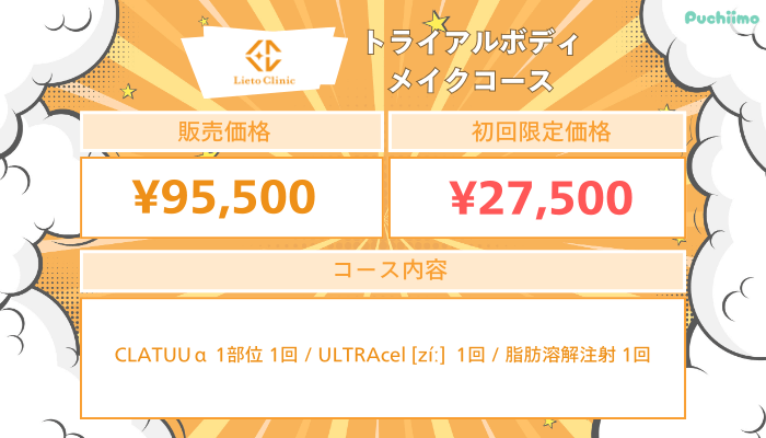 リエートクリニックトライアルボディメイクコース