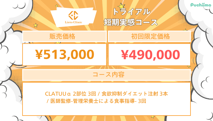 リエートクリニックトライアル短期実感コース
