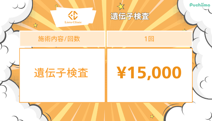 リエートクリニック遺伝子検査料金