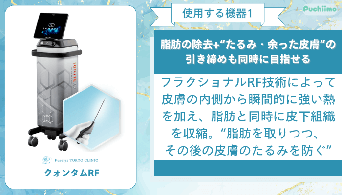 Purelys-TOKYO-clinicボディ脂肪吸引使用する機器1