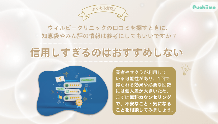 ウィルビークリニック医療脱毛よくある質問2