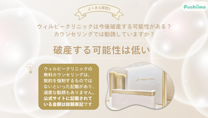 ウィルビークリニック医療脱毛よくある質問3