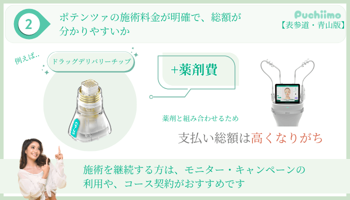 ポテンツァ選び方ポイント2表参道・青山