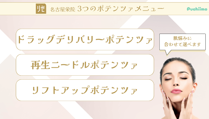 リゼクリニック名古屋栄ポテンツァ3つのポテンツァメニュー