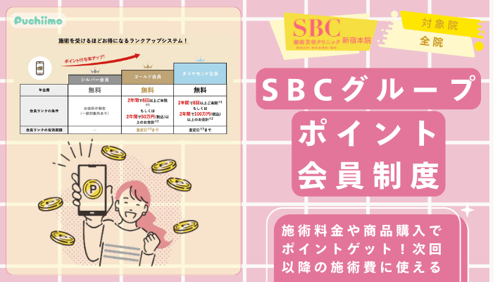 SBC新宿医療脱毛グループポイント会員制度