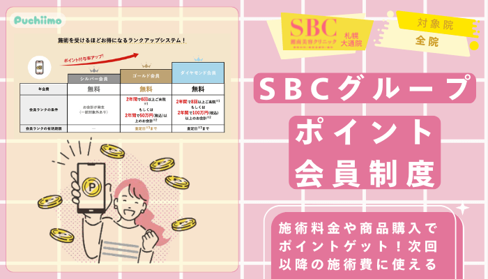 SBC札幌大通医療脱毛グループポイント会員制度